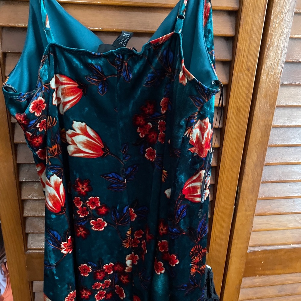 Forver 21 velvet floral dress